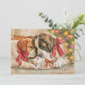 子犬 犬 子猫 愛 クリスマス  (スタンド正面)