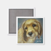 子犬 – 私はあなた恋しく思 – 磁石 (正面/裏面)