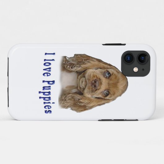 子犬 Case-Mate iPhoneケース (裏面(横))