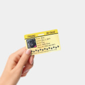 子犬 ID カード - 黄色のバッジ バッジ (手持ち)