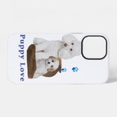子犬 iPhoneケース (裏面横)