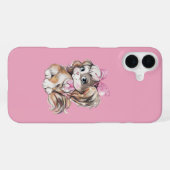 子犬 iPhoneケース (裏面横)