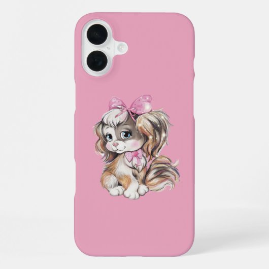 子犬 iPhoneケース (裏面)