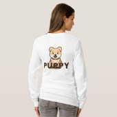 子犬 Tシャツ (裏面フル)
