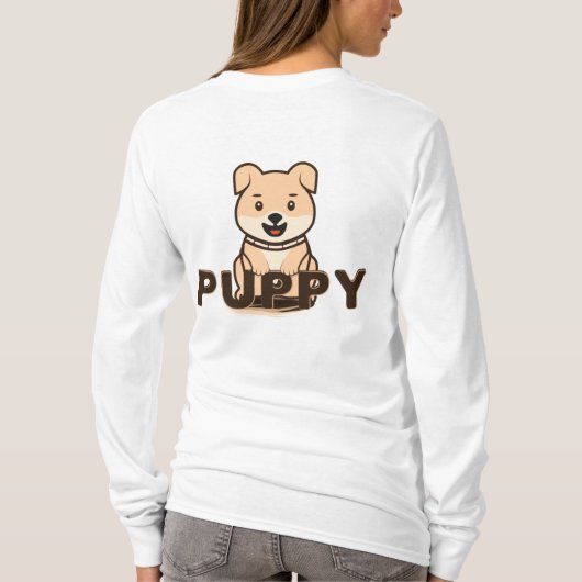子犬 Tシャツ (裏面)