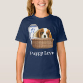 子犬 Tシャツ (正面)