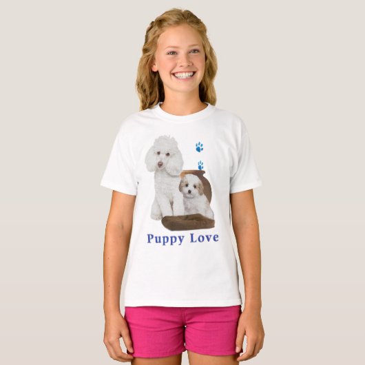 子犬 Tシャツ (正面フル)