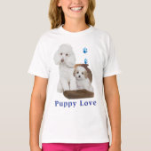 子犬 Tシャツ (正面)