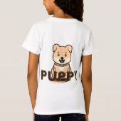 子犬 Tシャツ (裏面)