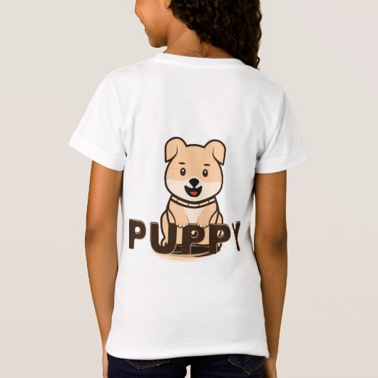 子犬 Tシャツ (裏面)