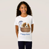 子犬 Tシャツ (正面フル)