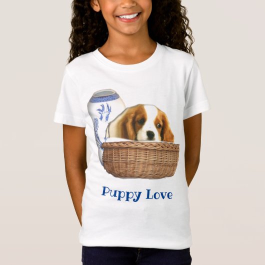 子犬 Tシャツ (正面)