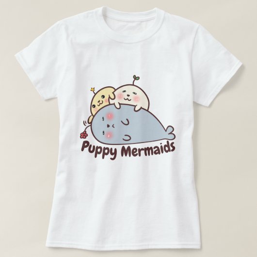 子犬 Tシャツ (デザイン正面)