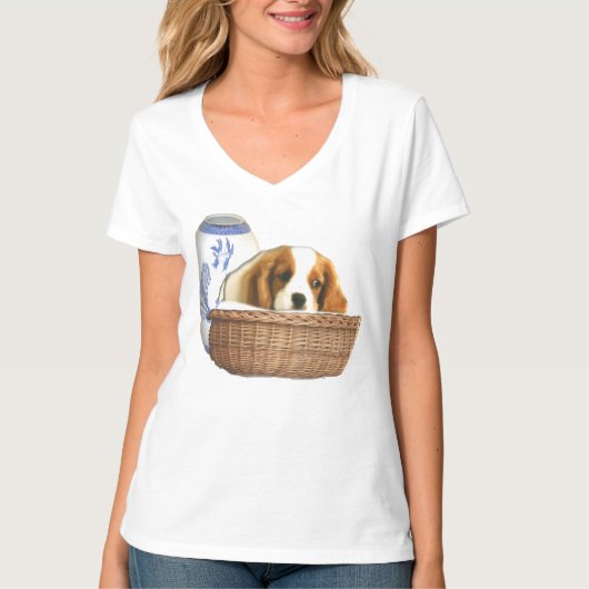 子犬 Tシャツ (正面)