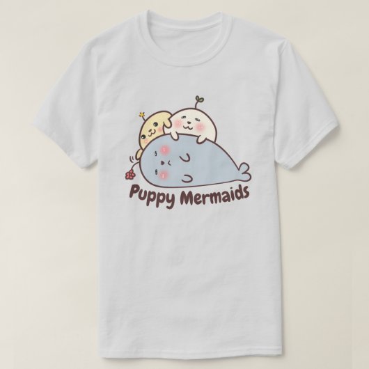 子犬 Tシャツ (デザイン正面)