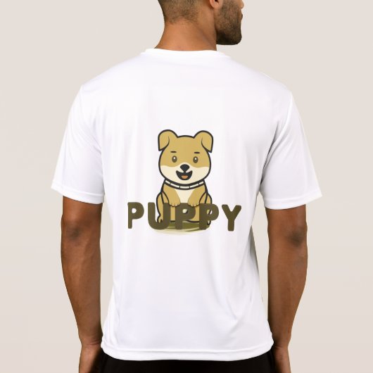 子犬 Tシャツ (裏面)