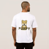 子犬 Tシャツ (裏面フル)
