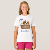 子犬 Tシャツ (正面フル)