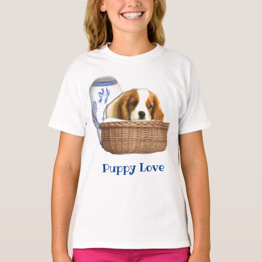 子犬 Tシャツ (正面)