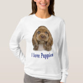 子犬 Tシャツ (正面)