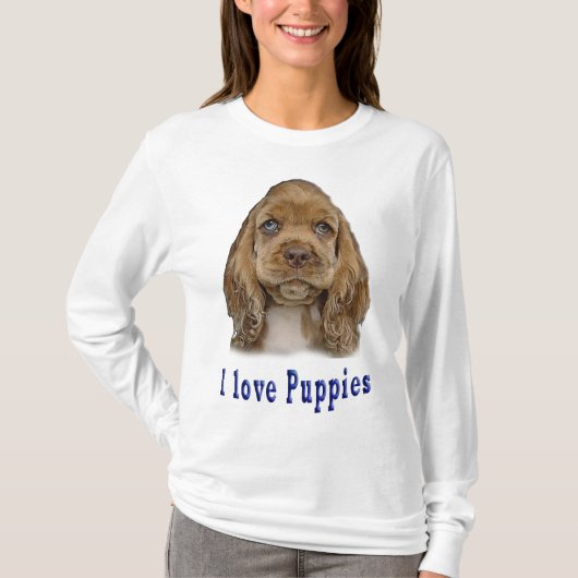 子犬 Tシャツ (正面)