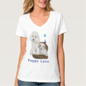 子犬 Tシャツ (正面)