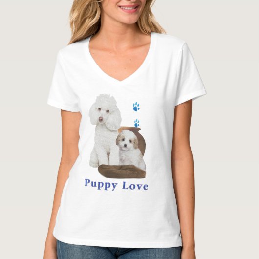 子犬 Tシャツ (正面)