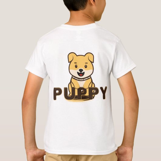 子犬 Tシャツ (裏面)
