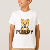 子犬 Tシャツ (正面)