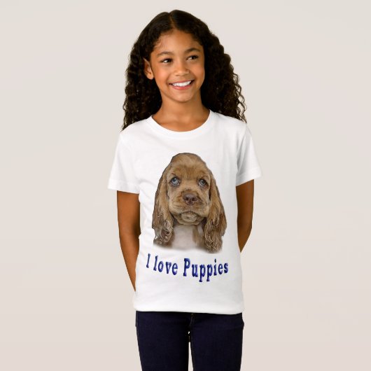 子犬 Tシャツ (正面フル)