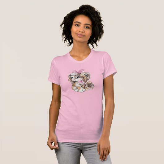 子犬 Tシャツ (正面フル)
