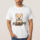 子犬 Tシャツ (正面)