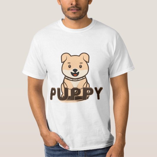 子犬 Tシャツ (正面)