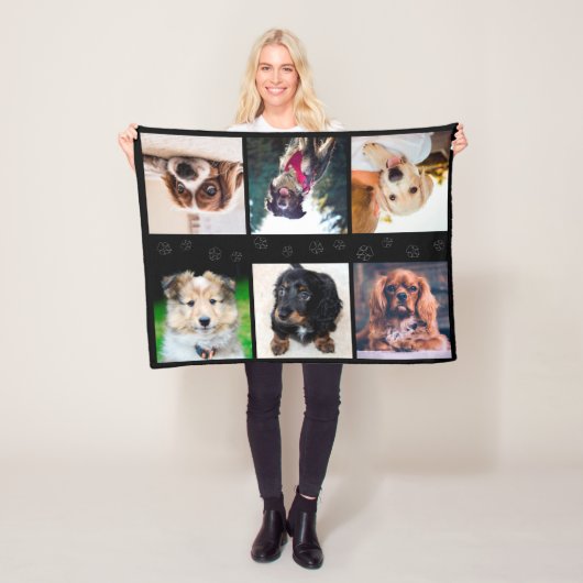 子犬Instagram写真 フリースブランケット (インサイチュ)