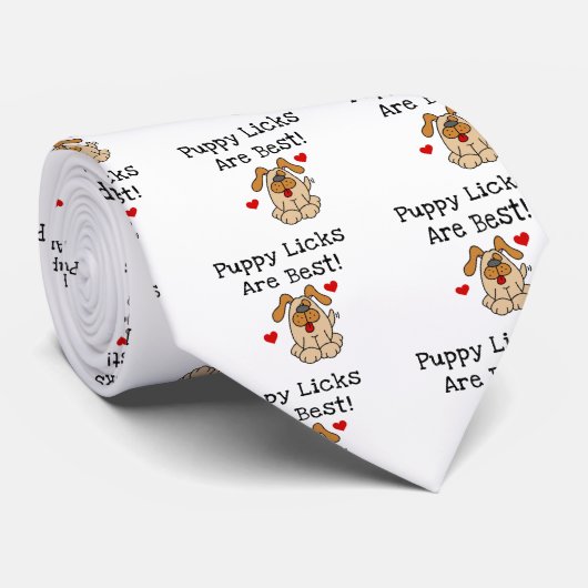 子犬Licks最も最高のなTシャツおよびギフトです ネクタイ (ロール)
