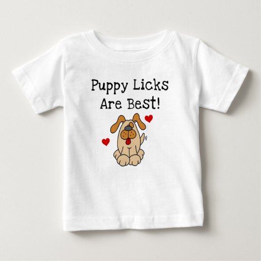子犬Licks最も最高のなTシャツおよびギフトです ベビーTシャツ (正面)