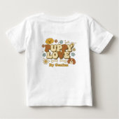子犬LOVE Tシャツ グルービーなレトロ70年代犬好きカット (裏面)