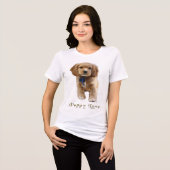 子犬Tシャツ トライブレンドTシャツ (正面全面)