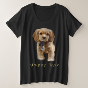 子犬Tシャツ プラスサイズTシャツ
