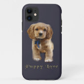 子犬Tシャツ Case-Mate iPhoneケース (裏面)