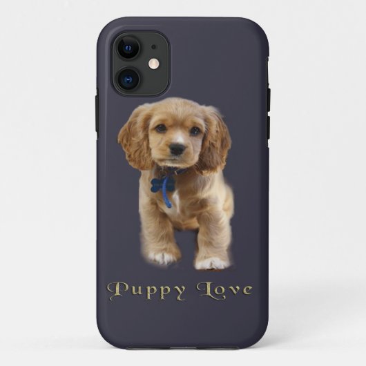 子犬Tシャツ Case-Mate iPhoneケース (裏面)