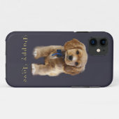 子犬Tシャツ Case-Mate iPhoneケース (裏面(横))