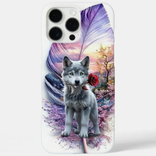 子狼と羽 iPhone 16 PRO MAXケース