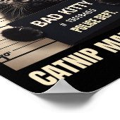 子猫いけなの写真キャットニップが猫にやらせた ポスター (角)