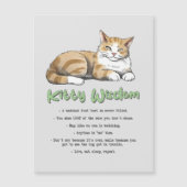 子猫おもしろいウィズダム – 茶色い猫のルール (正面)