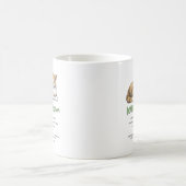 子猫おもしろいウィズダム – 茶色い猫のルール コーヒーマグカップ (中央)