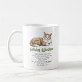 子猫おもしろいウィズダム – 茶色い猫のルール コーヒーマグカップ (左)