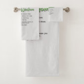 子猫おもしろいウィズダム – 茶色い猫のルール バスタオルセット (インサイチュ)