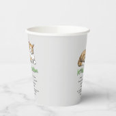 子猫おもしろいウィズダム – 茶色い猫のルール 紙コップ (左)