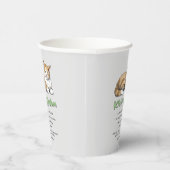 子猫おもしろいウィズダム – 茶色い猫のルール 紙コップ (右)